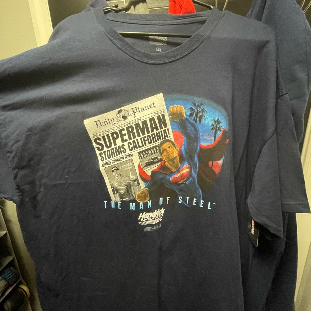 Vintage, NASCAR shirt, Jimmie Johnson, Superman
